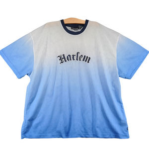 Starter Asphalt Legend Men's Harlem T-Shirt White Blue Ombre 3XL Short Sleeve